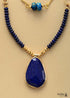 Boho Necklace, 2 Layers Lapis