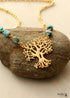 Boho Necklace, Amazonite Tree of Life