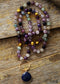 Collar bohemio de fluorita y lapislázuli