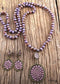 Collar bohemio, conjunto de joyas, cristal RH, vidrio blanco y negro