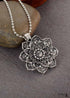 Boho Necklace, Mandala Amulet Lotus