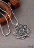 Boho Necklace, Mandala Amulet Lotus