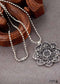 Boho Necklace, Mandala Amulet Lotus