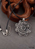 Boho Necklace, Mandala Amulet Lotus