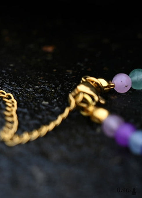 Collar bohemio, gargantilla de cuentas de semillas y perlas de cristal