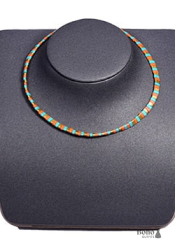 Collar bohemio, gargantilla de cuentas de tila, color de la vida