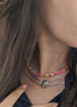 Collar bohemio, gargantilla de cuentas de tila, color de la vida