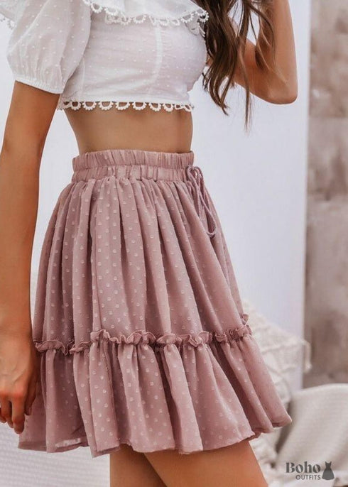 Falda plisada bohemia Avery