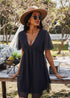 Boho Plunge Mini Dress Katie