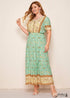 Vestido largo Adriana estilo bohemio de talla grande para mujer
