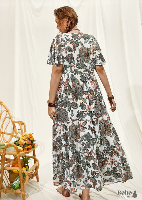 Boho Plus Size Alexis Maxi Dress For Women