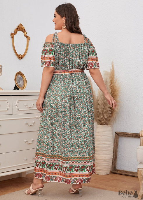 Boho Plus Size Alvaro Maxi Dress For Women