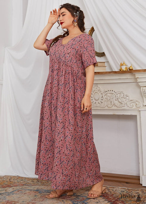 Boho Plus Size Athina Maxi Dress For Women