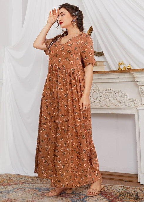 Boho Plus Size Athina Maxi Dress For Women