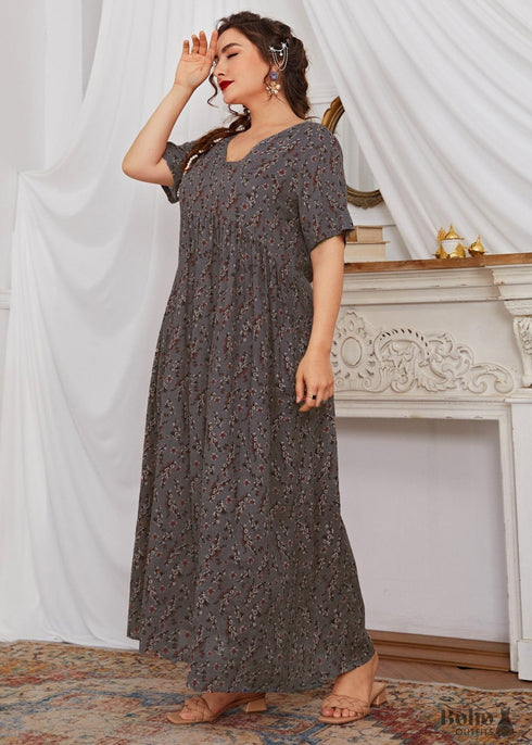 Boho Plus Size Athina Maxi Dress For Women