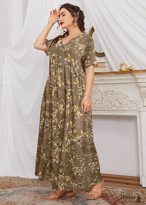 Boho Plus Size Athina Maxi Dress For Women