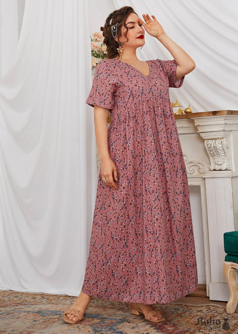 Boho Plus Size Athina Maxi Dress For Women