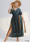 Boho Plus Size Blain Maxi Dress For Women
