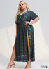 Boho Plus Size Blain Maxi Dress For Women