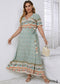 Boho Plus Size Caspian Wrap Maxi Dress For Women