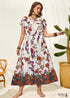 Boho Plus Size Clemons Maxi Dress For Women