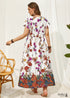 Boho Plus Size Clemons Maxi Dress For Women
