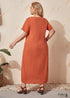 Boho Plus Size Emory Maxi Dress For Women