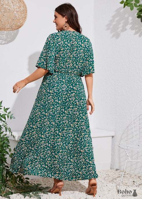 Boho Plus Size Gia Maxi Dress For Women