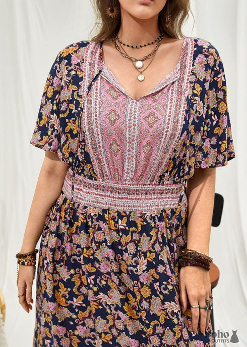 Boho Plus Size Harlee Maxi Dress For Women