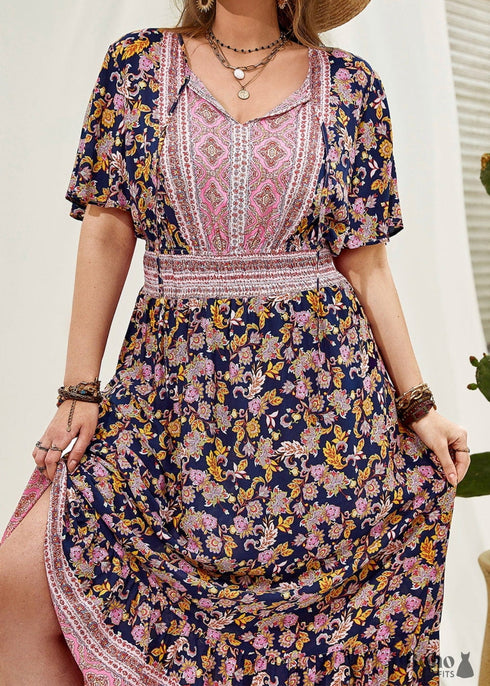 Boho Plus Size Harlee Maxi Dress For Women