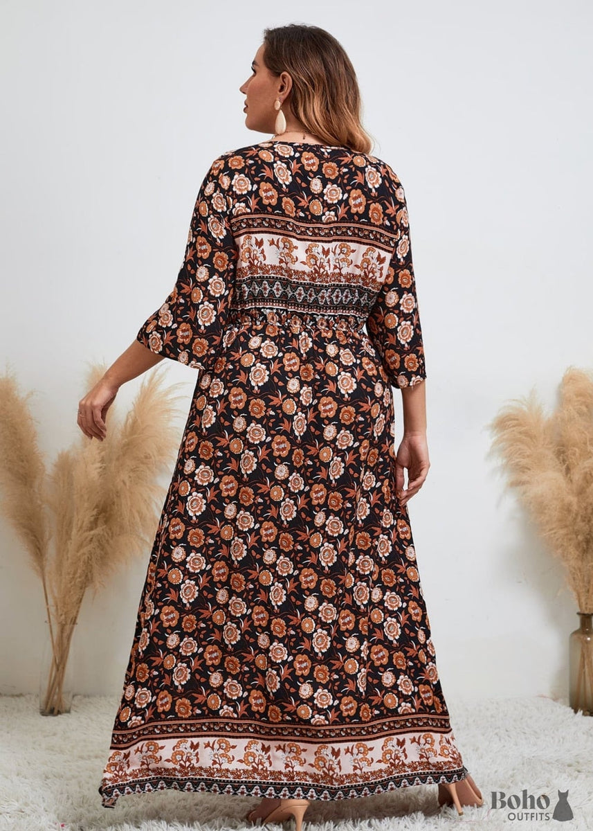 Boho Plus Size Ivana Maxi Dress For Women - Boho Dress – Boho Dress Official