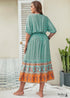 Boho Plus Size Juniper Maxi Dress For Women
