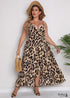 Boho Plus Size Leopard Maxi Dress Ella