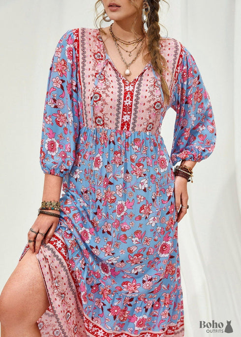 Vestido largo bohemio Lolana de talla grande para mujer