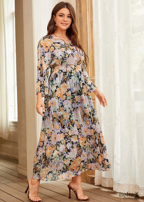 Boho Plus Size Lunette Maxi Dress For Women