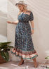 Boho Plus Size Mish Maxi Dress For Women