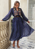 Boho Plus Size Mon Cheri Maxi Dress - Navy For Women