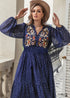 Boho Plus Size Mon Cheri Maxi Dress - Navy For Women