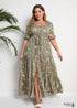 Boho Plus Size Printed Loose Maxi Dress Luna