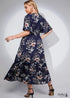 Boho Plus Size Raya Maxi Dress - Navy For Women