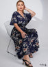 Boho Plus Size Raya Maxi Dress - Navy For Women