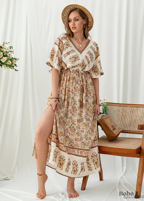 Boho Plus Size Shannon Maxi Dress For Women