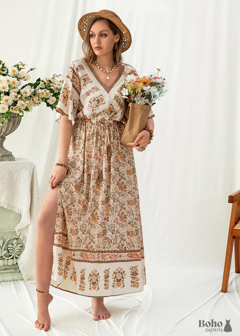 Boho Plus Size Shannon Maxi Dress For Women