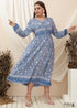 Boho Plus Size Shay Maxi Dress - Blue For Women