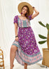 Vestido largo bohemio Zaniah de talla grande para mujer