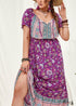 Vestido largo bohemio Zaniah de talla grande para mujer