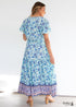 Boho Printed Seaside Vacation Beach Maxi Dress Isabella