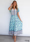 Boho Printed Seaside Vacation Beach Maxi Dress Isabella
