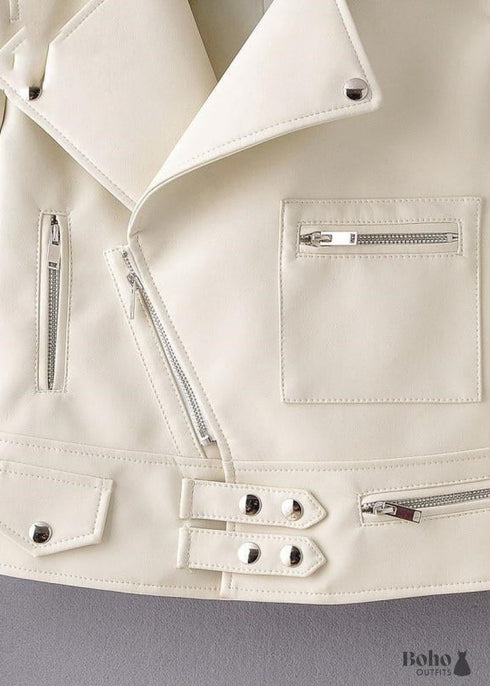 Chaqueta Boho Rock de piel sintética