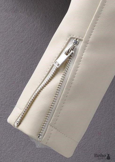 Chaqueta Boho Rock de piel sintética